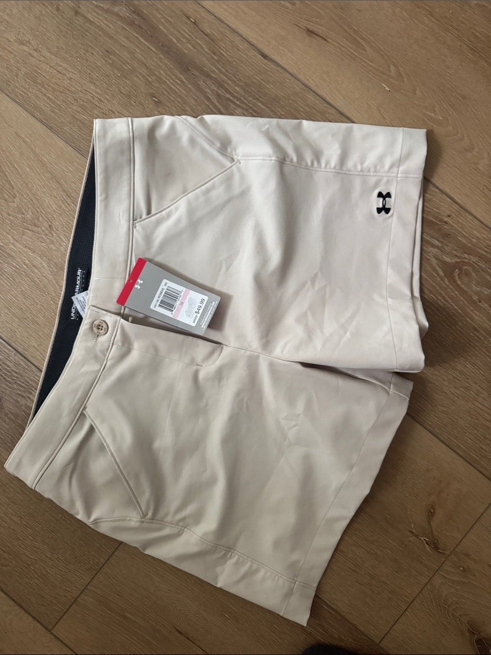 Under Armour womens Beige Performance Hybrid Shorts